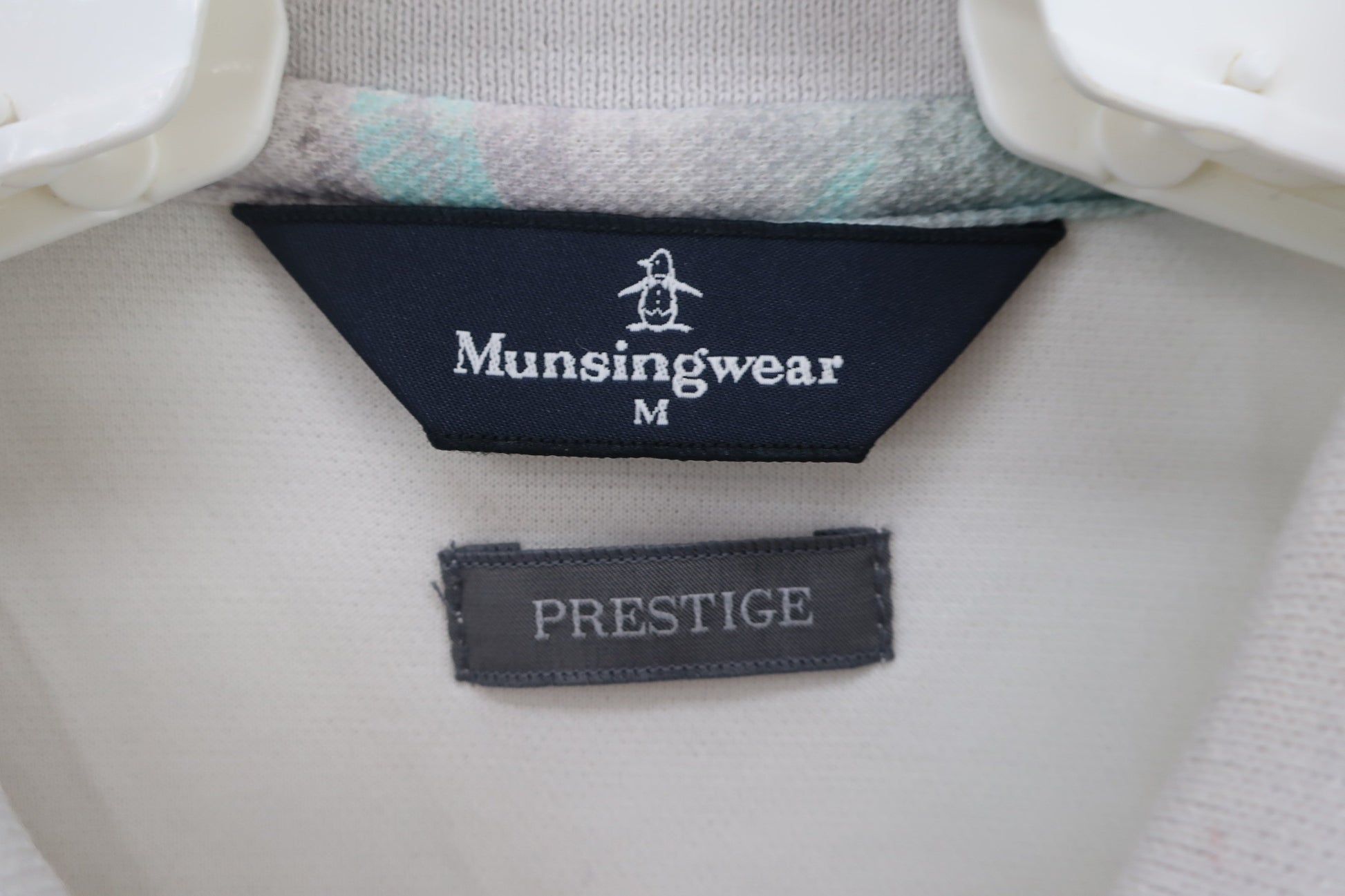 Munsingwear(マンシングウェア) ポロシャツ 紫水色総柄 メンズ M B-2