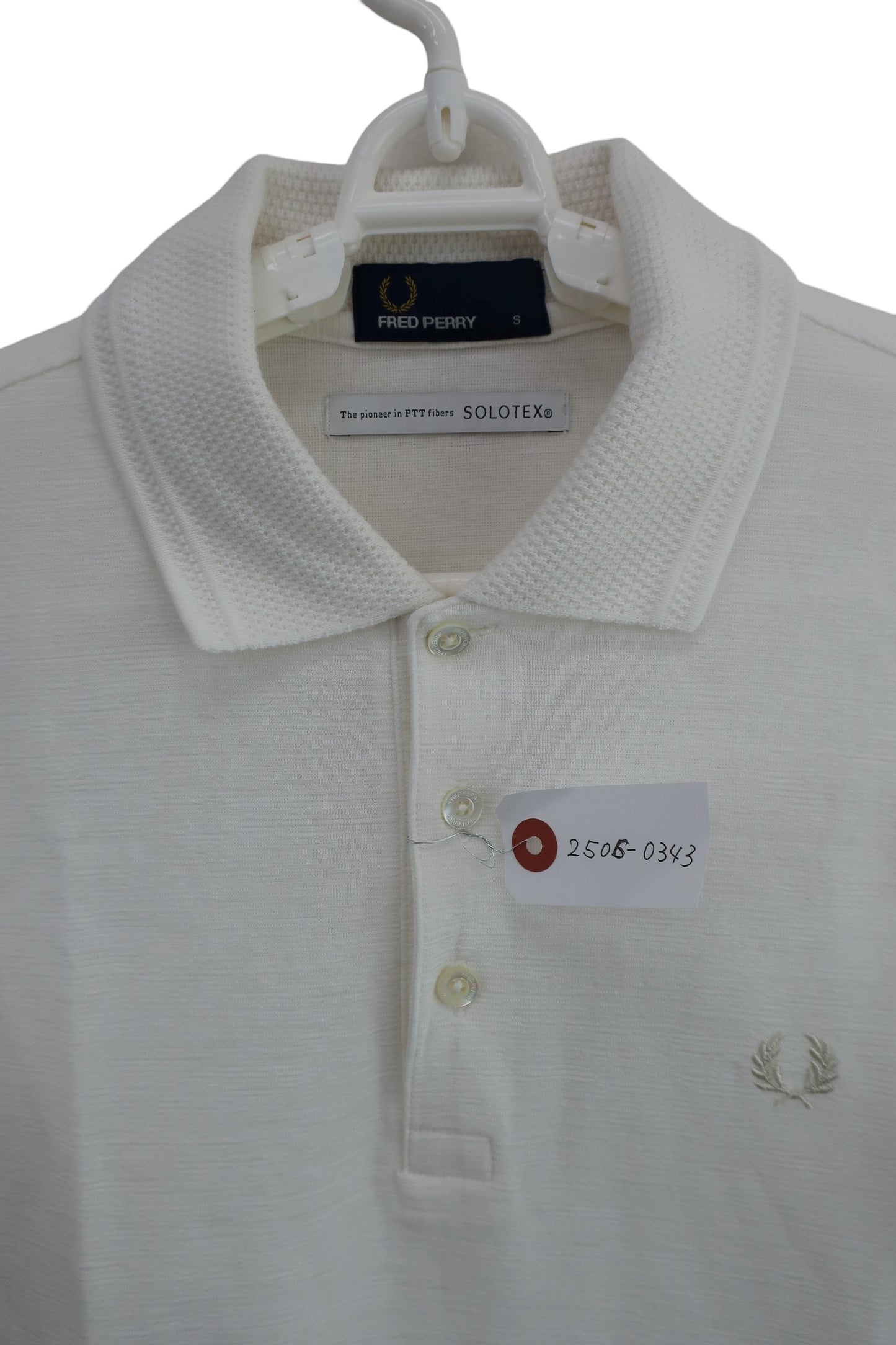 FRED PERRY(フレッドペリー) ポロシャツ 白 メンズ S A-4