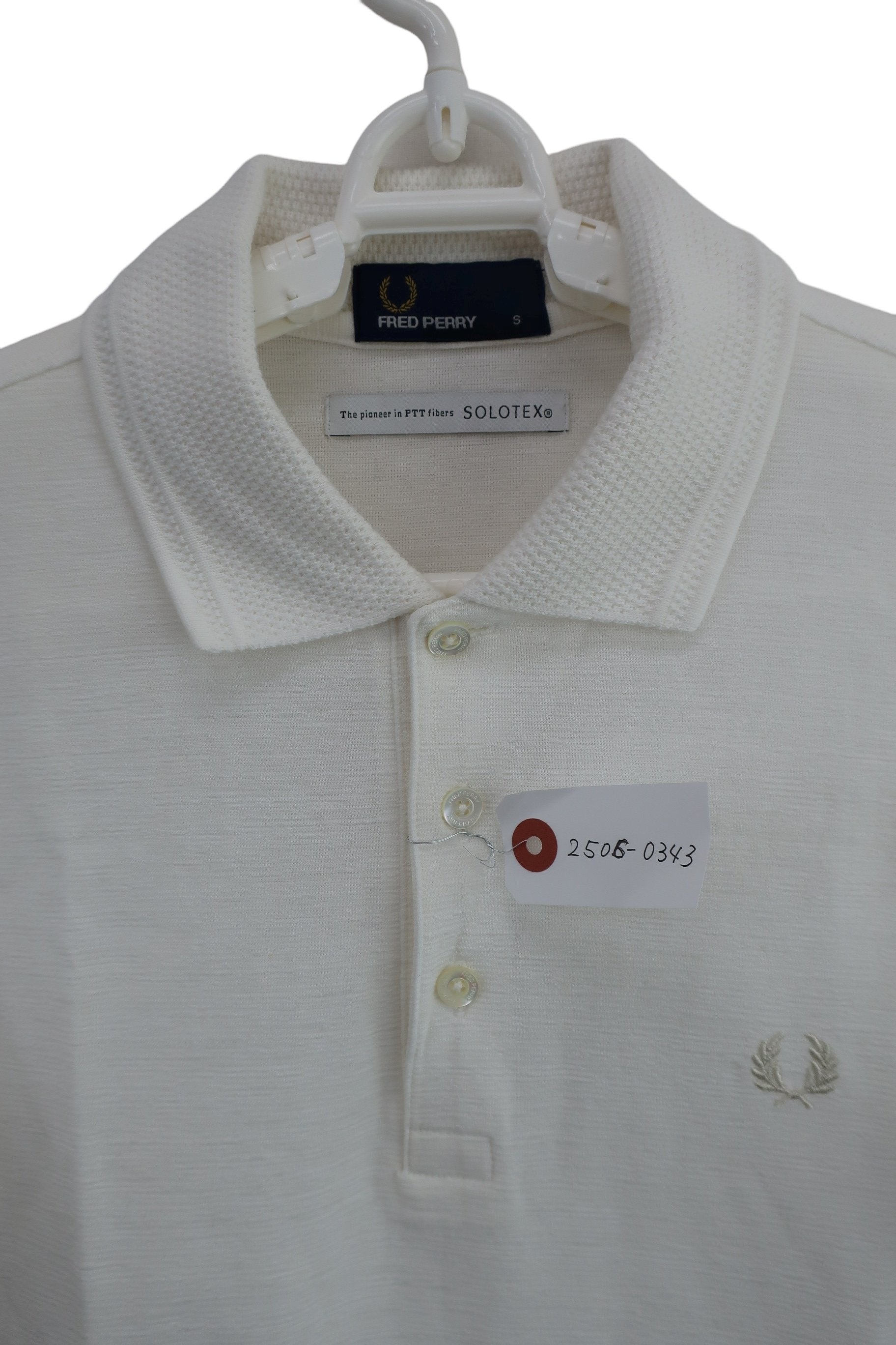 FRED PERRY(フレッドペリー) ポロシャツ 白 メンズ S A-4