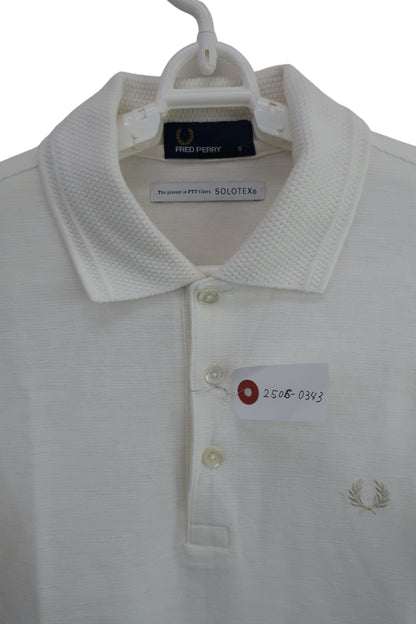 FRED PERRY(フレッドペリー) ポロシャツ 白 メンズ S A-4