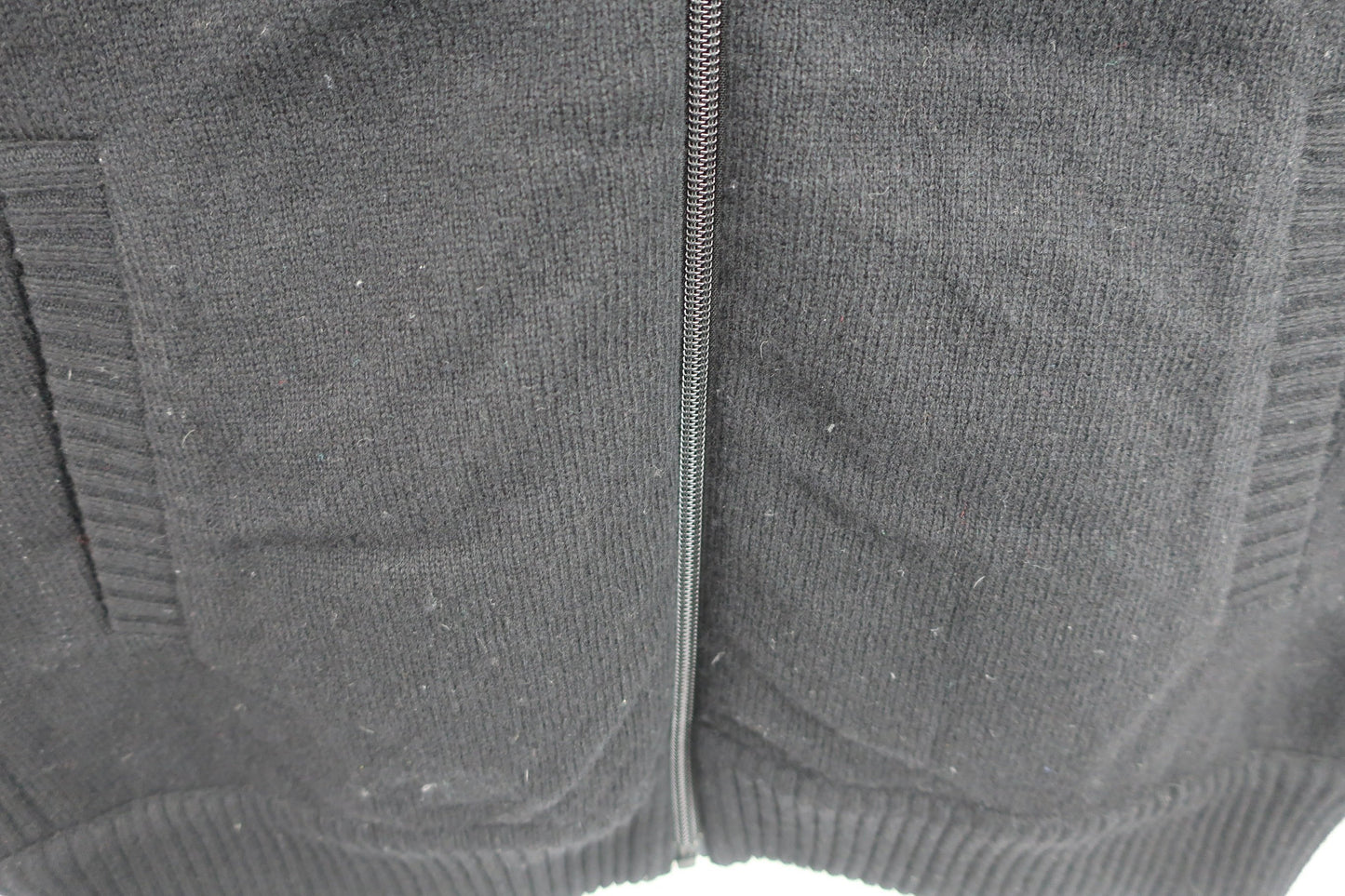 Munsingwear(マンシングウェア) 切り替えナイロンニットベスト&スカート セットアップ 黒 レディース LL A-4