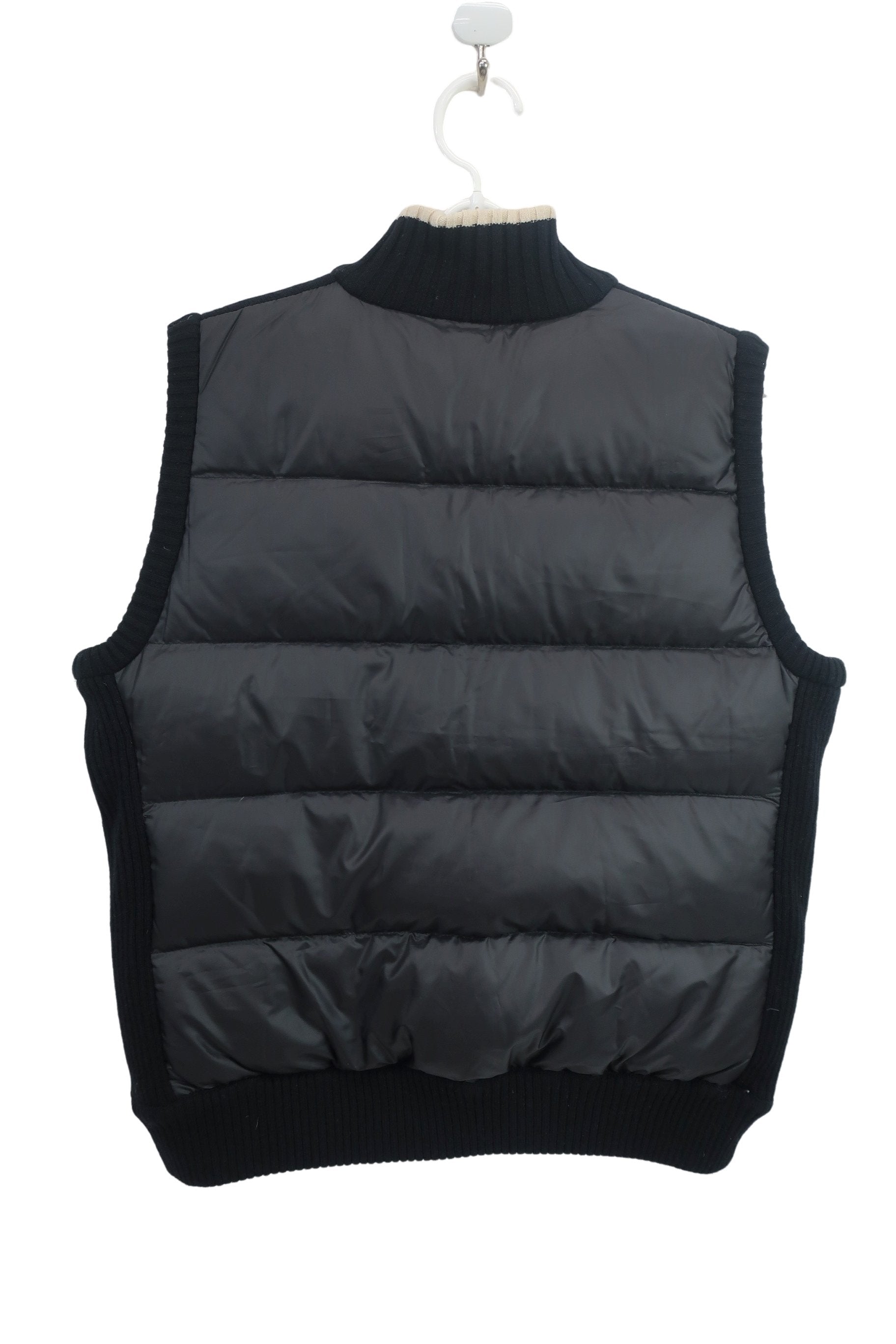 Munsingwear(マンシングウェア) 切り替えナイロンニットベスト&スカート セットアップ 黒 レディース LL A-5