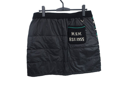 Munsingwear(マンシングウェア) 切り替えナイロンニットベスト&スカート セットアップ 黒 レディース LL A-8