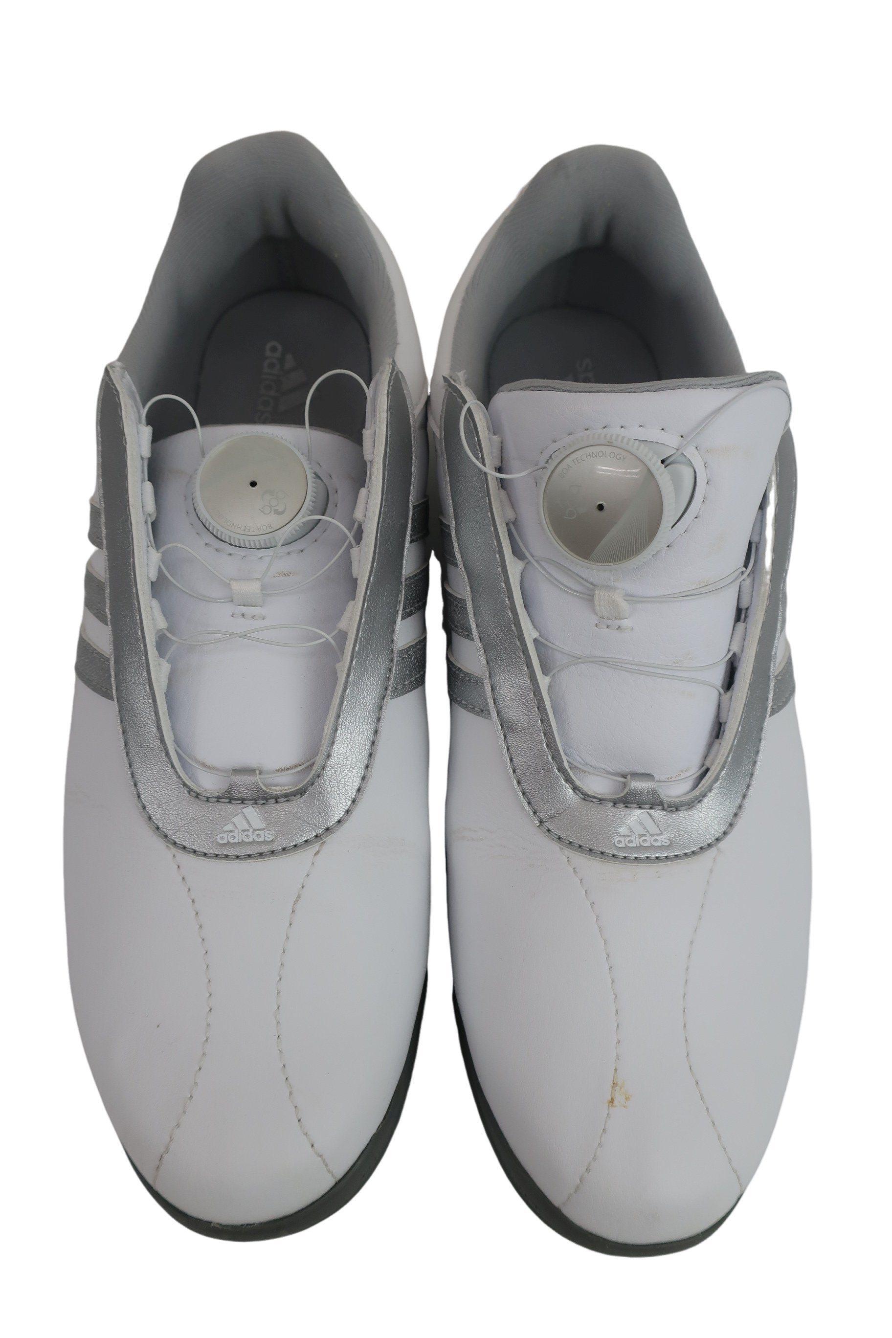 adidas(アディダス) ダイヤル式ゴルフシューズ 白シルバー レディース 24.0cm EVN791001 B-1