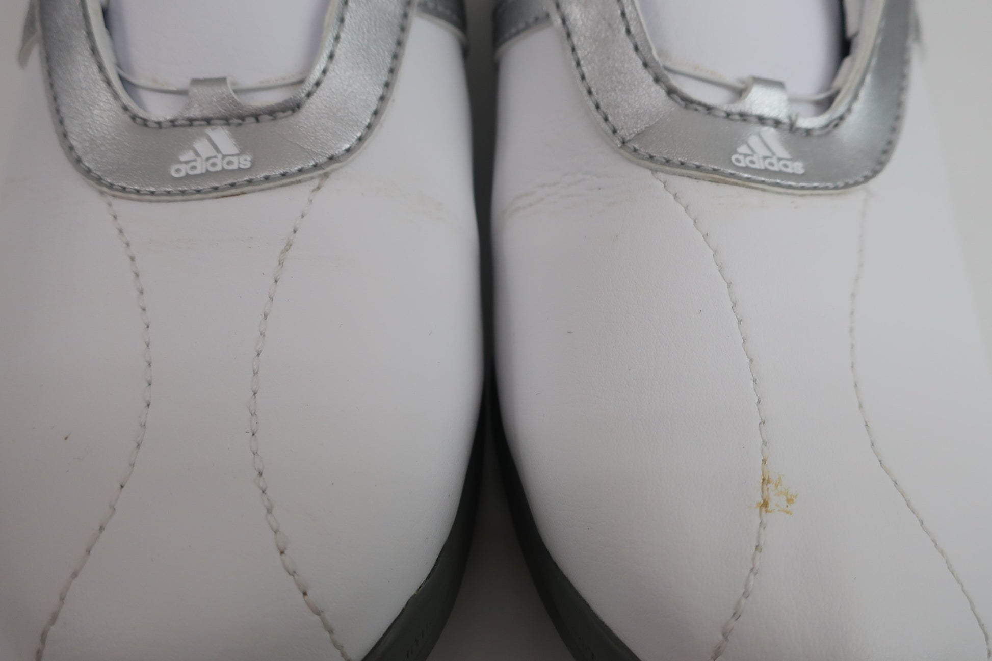 adidas(アディダス) ダイヤル式ゴルフシューズ 白シルバー レディース 24.0cm EVN791001 B-6