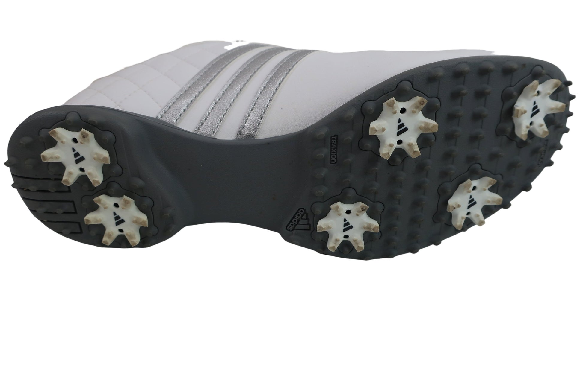 adidas(アディダス) ダイヤル式ゴルフシューズ 白シルバー レディース 24.0cm EVN791001 B-8