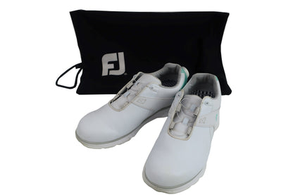 FOOTJOY(フットジョイ) ダイヤル式スパイクレスゴルフシューズ 白ミントグリーン レディース 24.0cm 98127J A-1