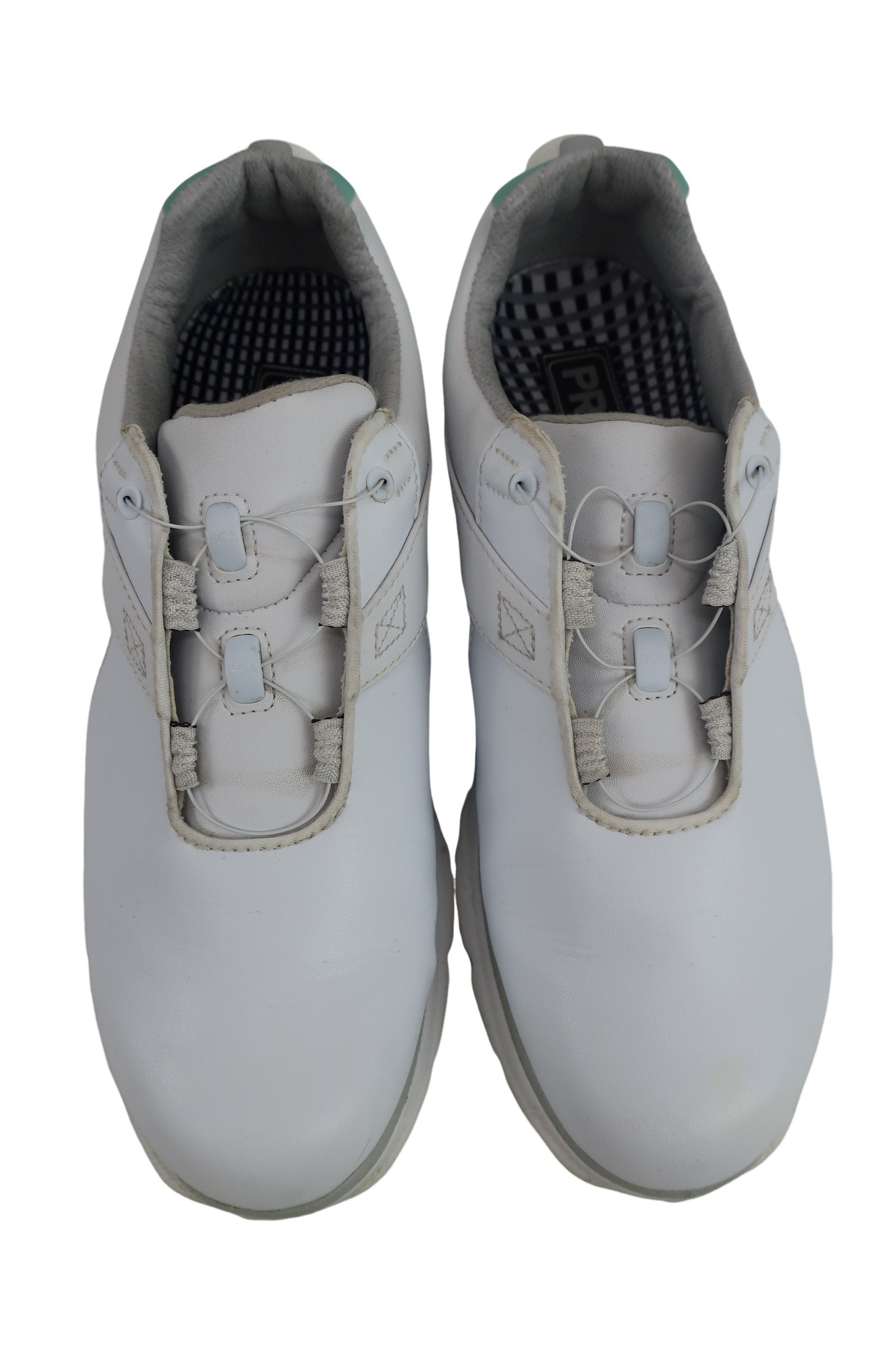 FOOTJOY(フットジョイ) ダイヤル式スパイクレスゴルフシューズ 白ミントグリーン レディース 24.0cm 98127J A-2
