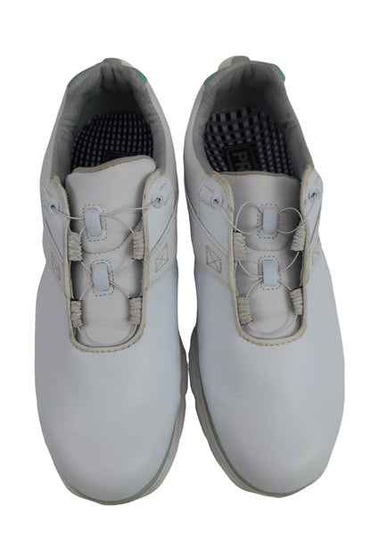 FOOTJOY(フットジョイ) ダイヤル式スパイクレスゴルフシューズ 白ミントグリーン レディース 24.0cm 98127J A-2