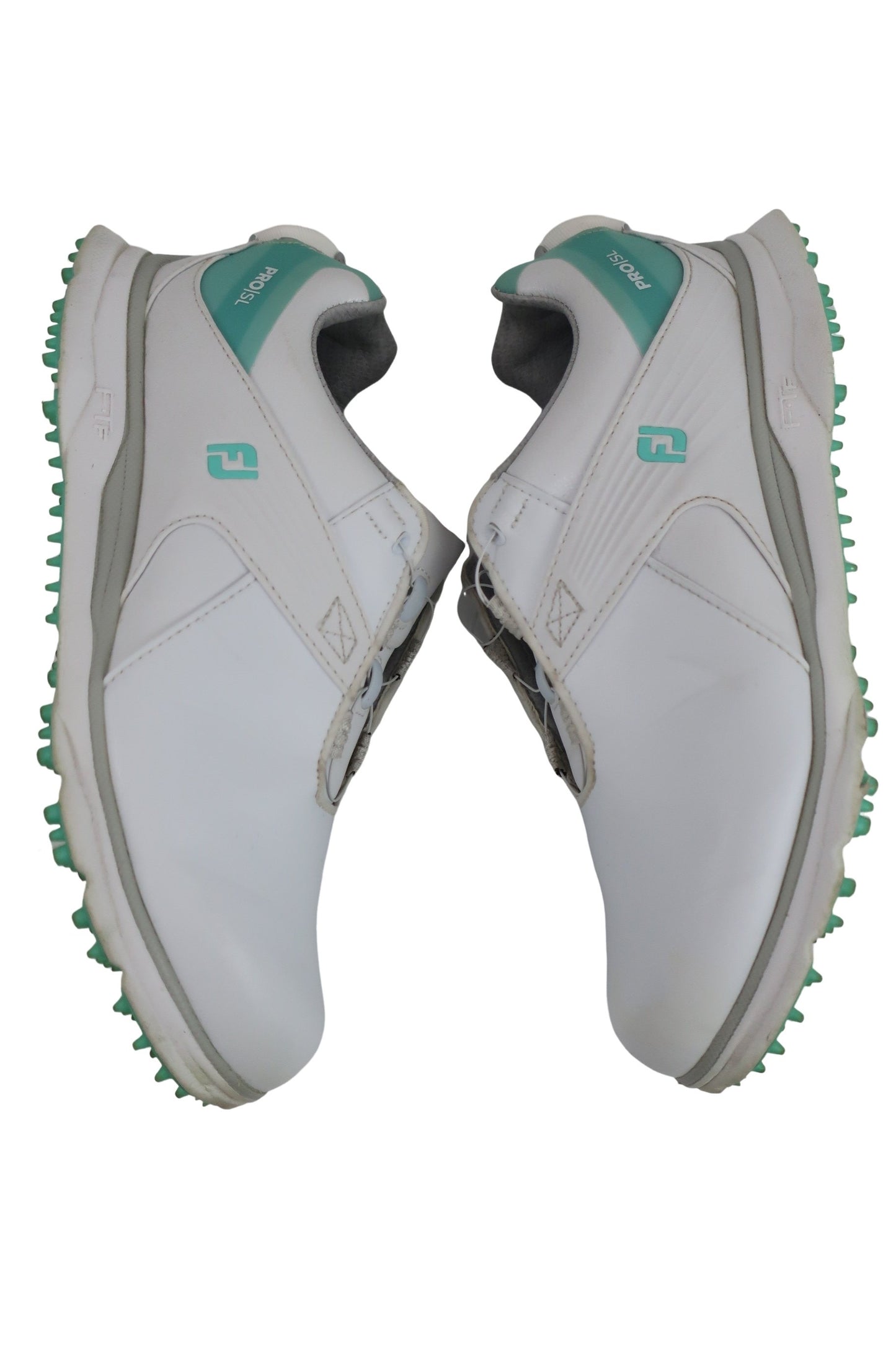 FOOTJOY(フットジョイ) ダイヤル式スパイクレスゴルフシューズ 白ミントグリーン レディース 24.0cm 98127J A-5