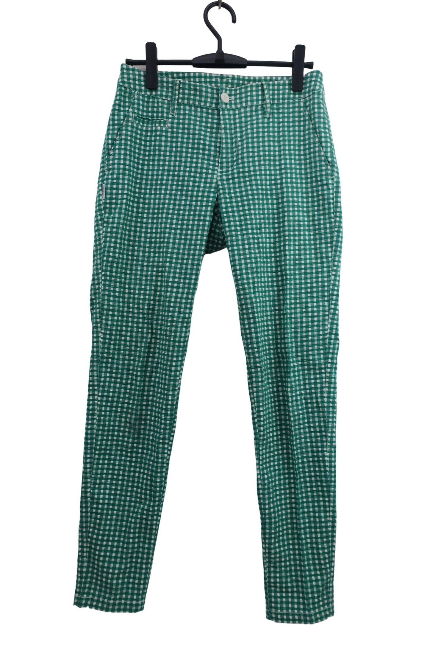 Jack Bunny(ジャックバニー) パンツ 緑白ギンガムチェック レディース 2 263-9131408 B-1