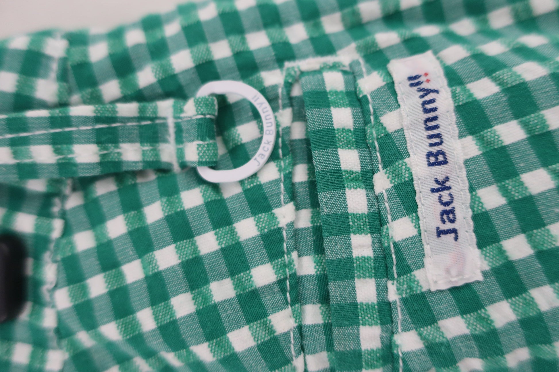 Jack Bunny(ジャックバニー) パンツ 緑白ギンガムチェック レディース 2 263-9131408 B-5