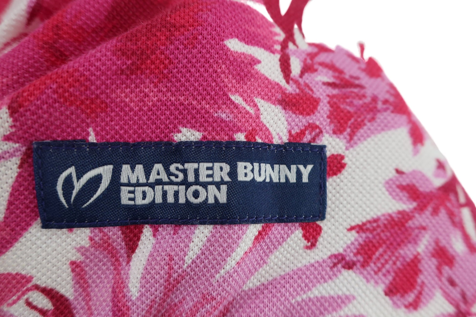MASTER BUNNY EDITION(マスターバニーエディション) 半袖ポロシャツ ピンク白花柄 レディース 2 159-160591 A-5
