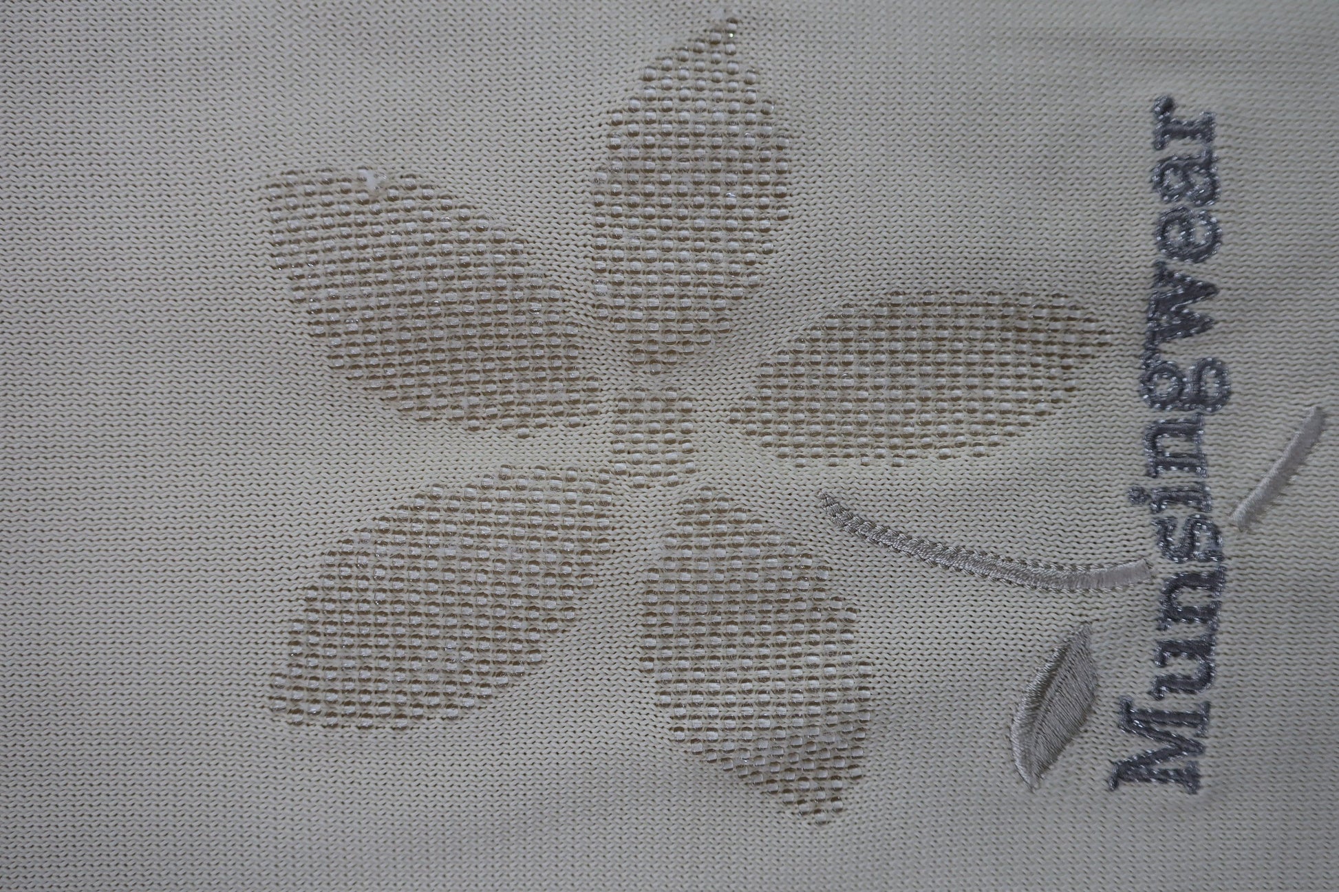 Munsingwear(マンシングウェア) 半袖ニットモックネックシャツ ベージュ レディース L A-2