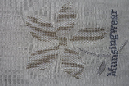 Munsingwear(マンシングウェア) 半袖ニットモックネックシャツ ベージュ レディース L A-2