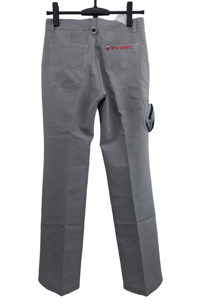 M.U SPORTS(エムユースポーツ) パンツ 白黒チェック レディース 40 B-4