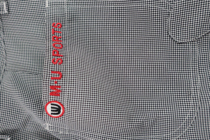 M.U SPORTS(エムユースポーツ) パンツ 白黒チェック レディース 40 B-5