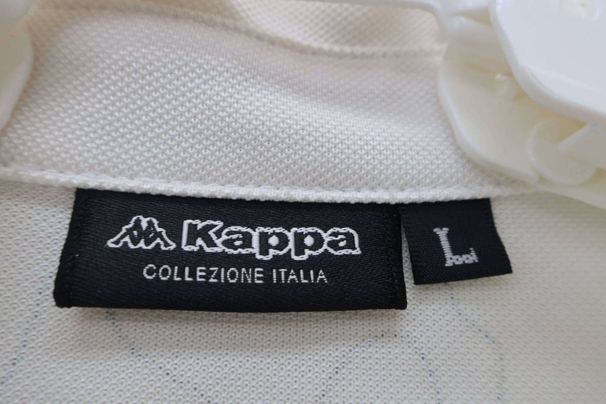 Kappa(カッパ) 半袖ポロシャツ 白地総柄 レディース L A-4