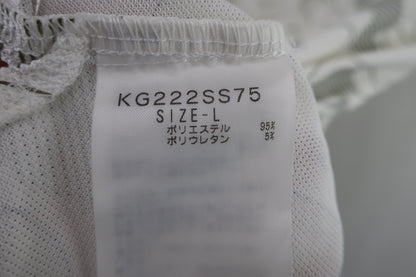 Kappa(カッパ) 半袖ポロシャツ 白地総柄 レディース L A-7