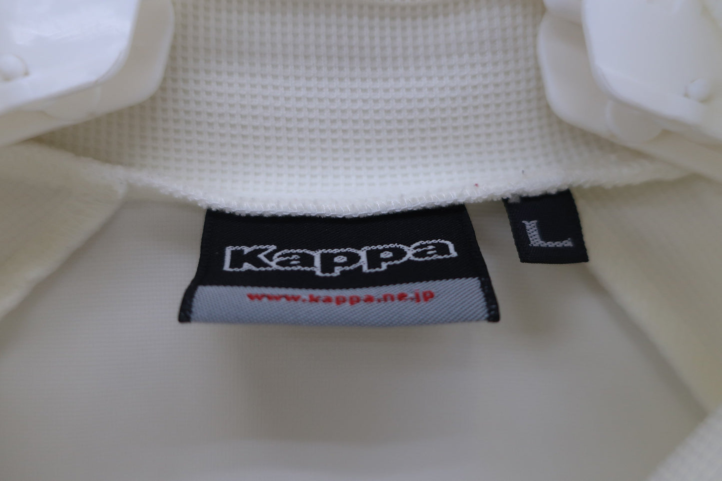 Kappa(カッパ) 半袖ハーフジップシャツ 白 レディース L B-3