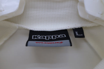 Kappa(カッパ) 半袖ハーフジップシャツ 白 レディース L B-3