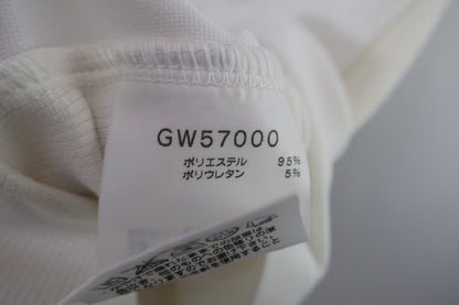 Kappa(カッパ) 半袖ハーフジップシャツ 白 レディース L B-9