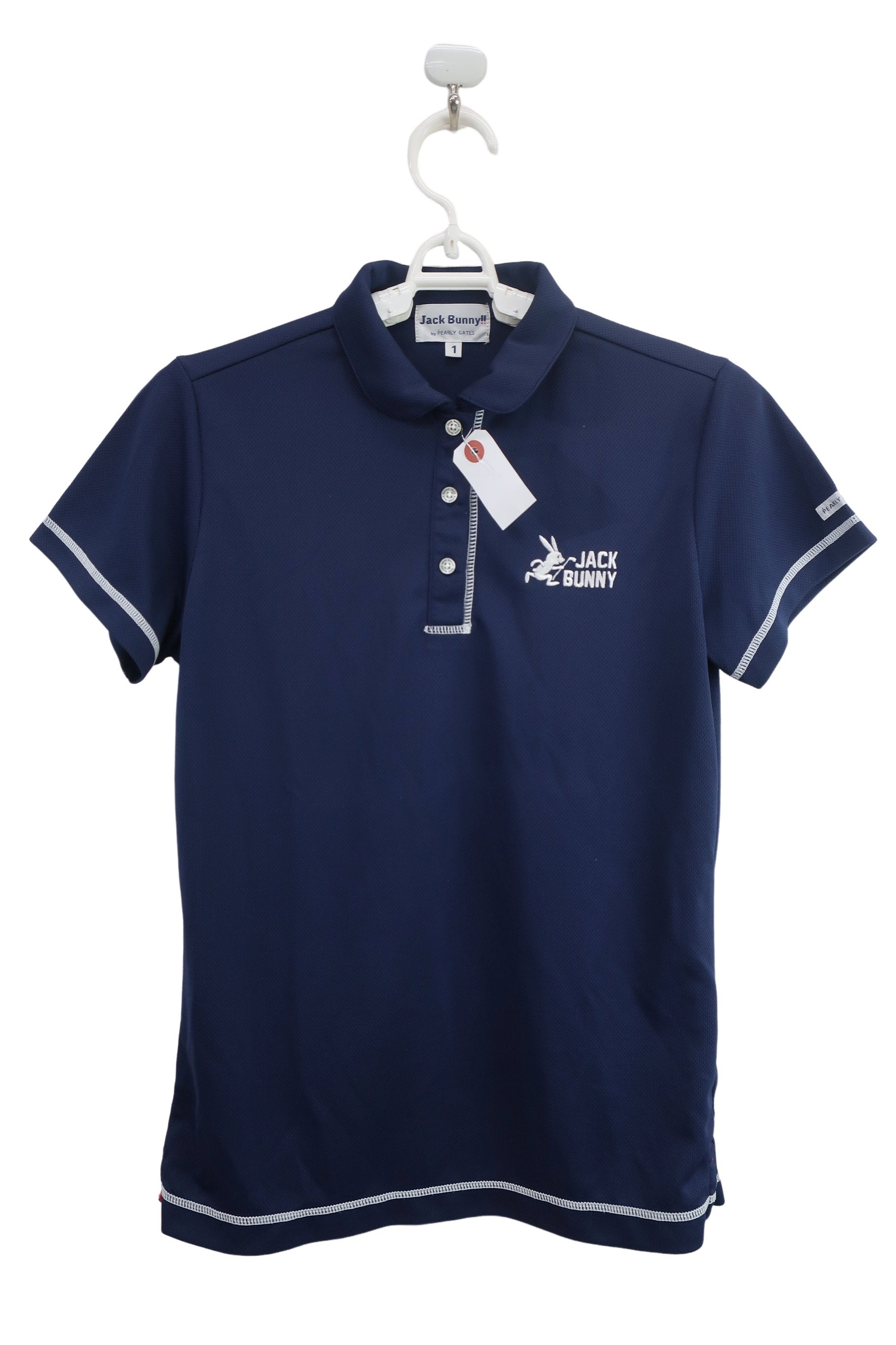 Jack Bunny(ジャックバニー) 半袖ポロシャツ ネイビー レディース 1 263-160548 A-1