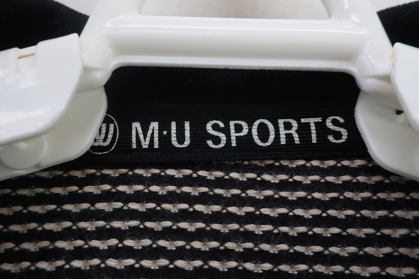M.U SPORTS(エムユースポーツ) 半袖ポロシャツ 濃茶ベージュドット レディース 40 B-3