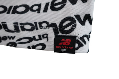 New Balance golf(ニューバランスゴルフ) 半袖ポロシャツ 白黒ブランド名柄 レディース 2 B-7