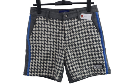Black & White(ブラック&ホワイト) ショートパンツ グレー千鳥柄 レディース 2 B-1