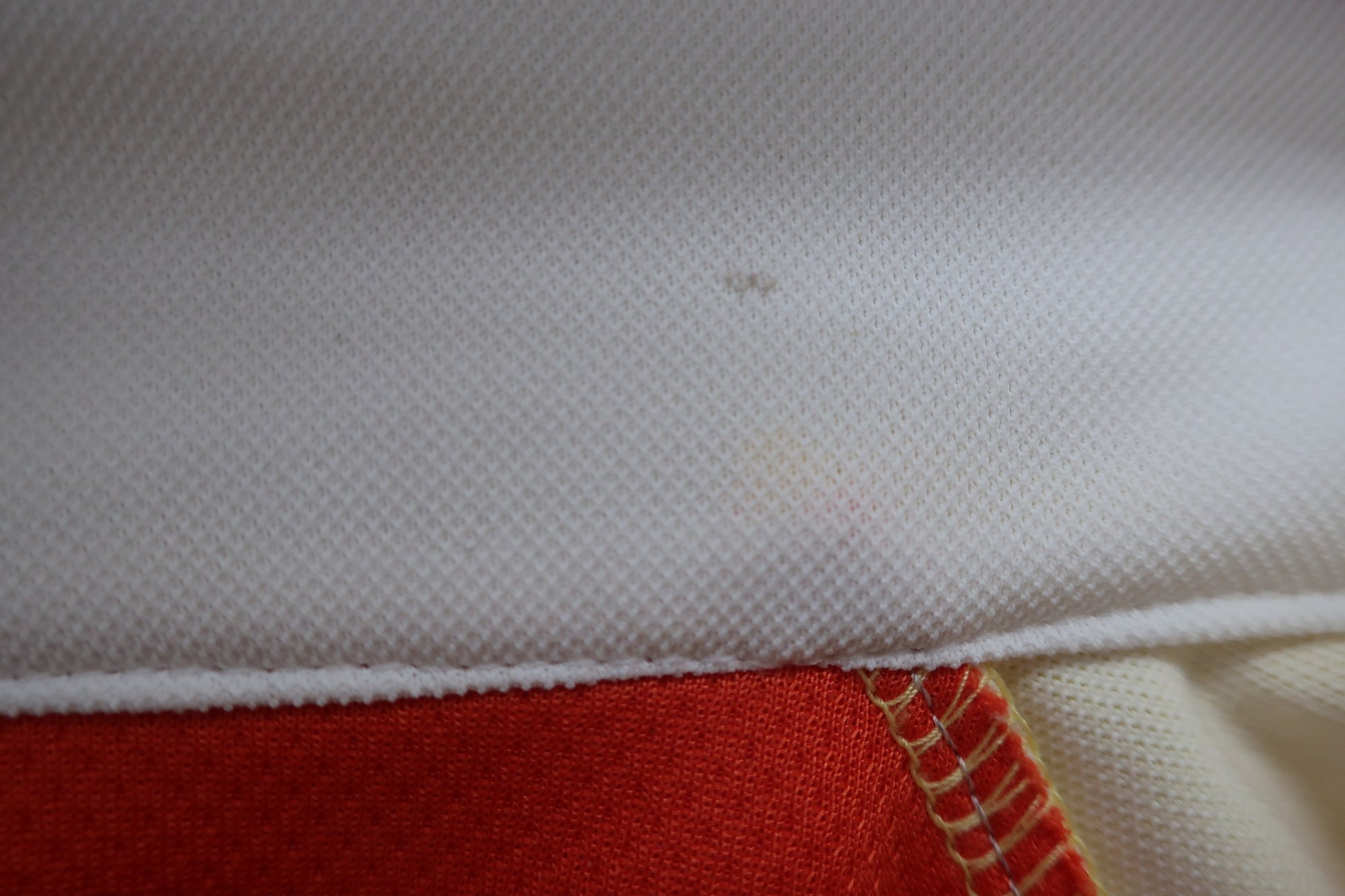 le coq sportif(ルコックスポルティフ) 半袖ハーフジップシャツ 黄色オレンジ レディース L B-5