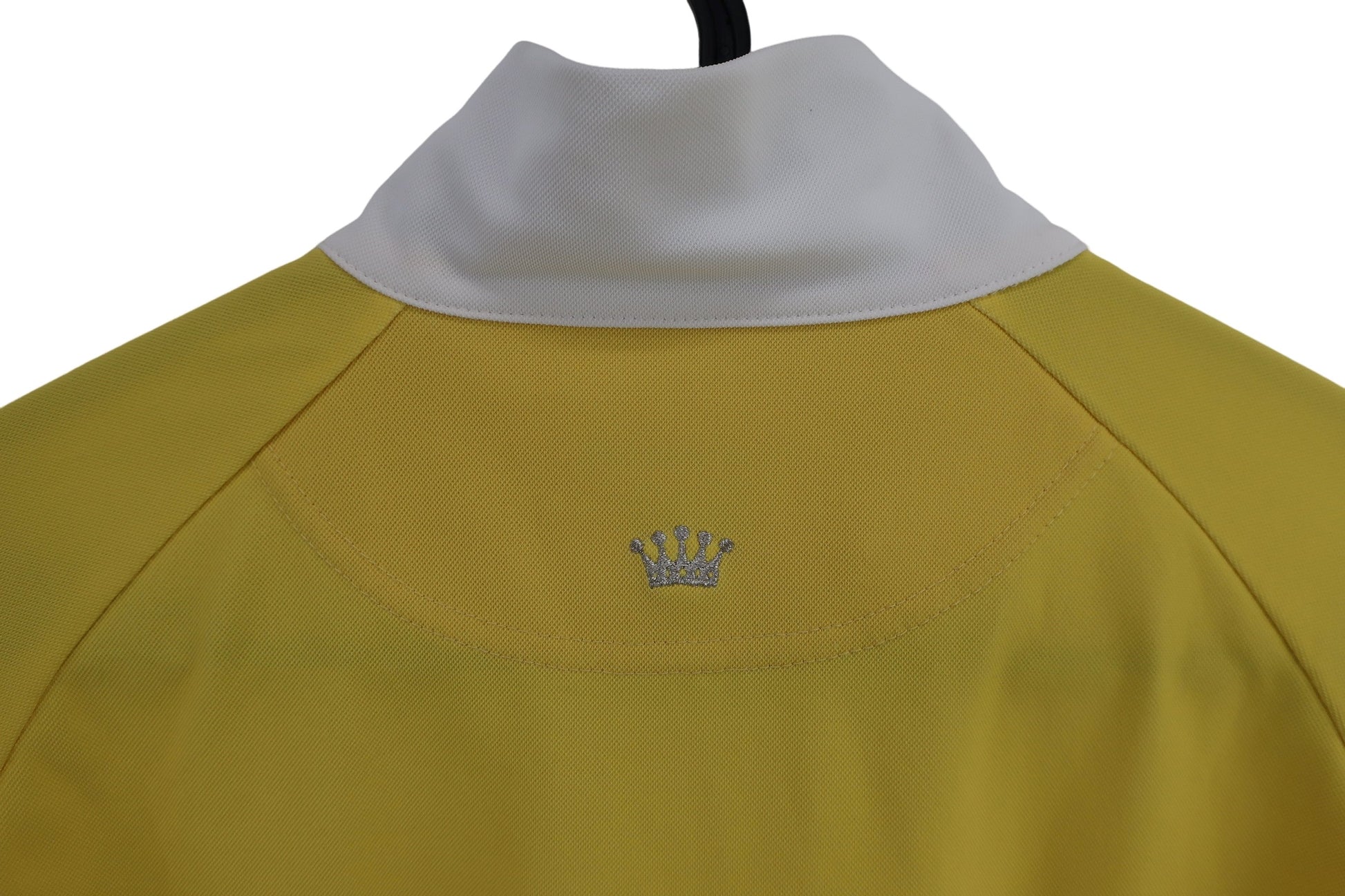 le coq sportif(ルコックスポルティフ) 半袖ハーフジップシャツ 黄色オレンジ レディース L B-7