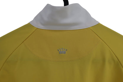 le coq sportif(ルコックスポルティフ) 半袖ハーフジップシャツ 黄色オレンジ レディース L B-7