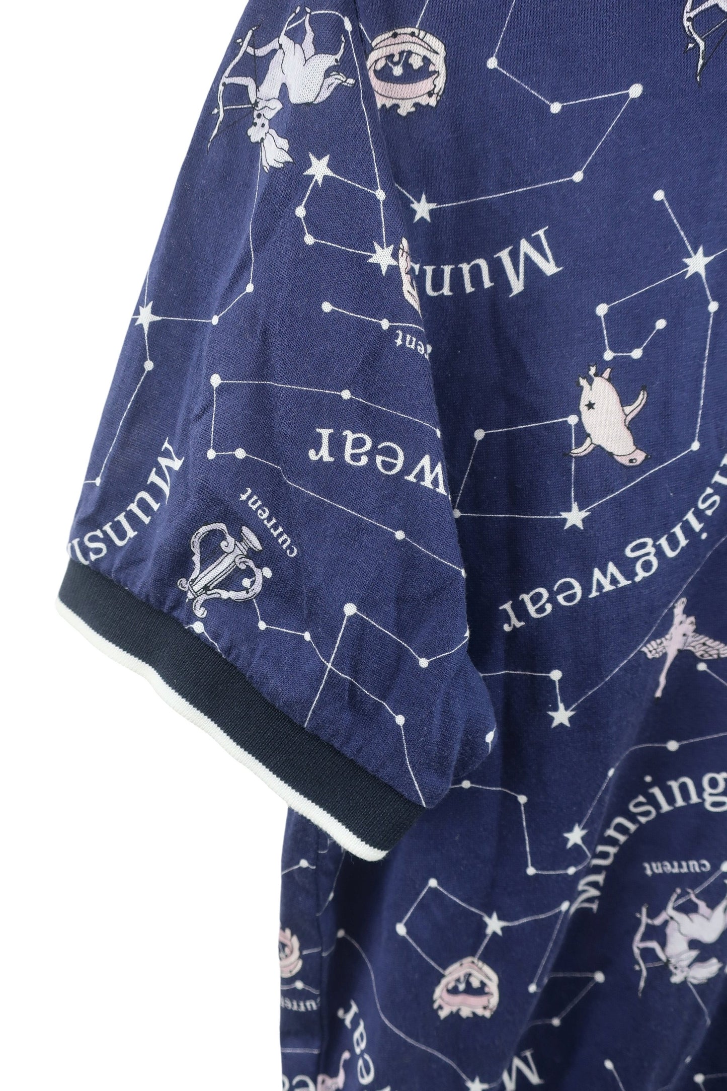 Munsingwear(マンシングウェア) 半袖ポロシャツ ネイビー星座柄 レディース M B-3