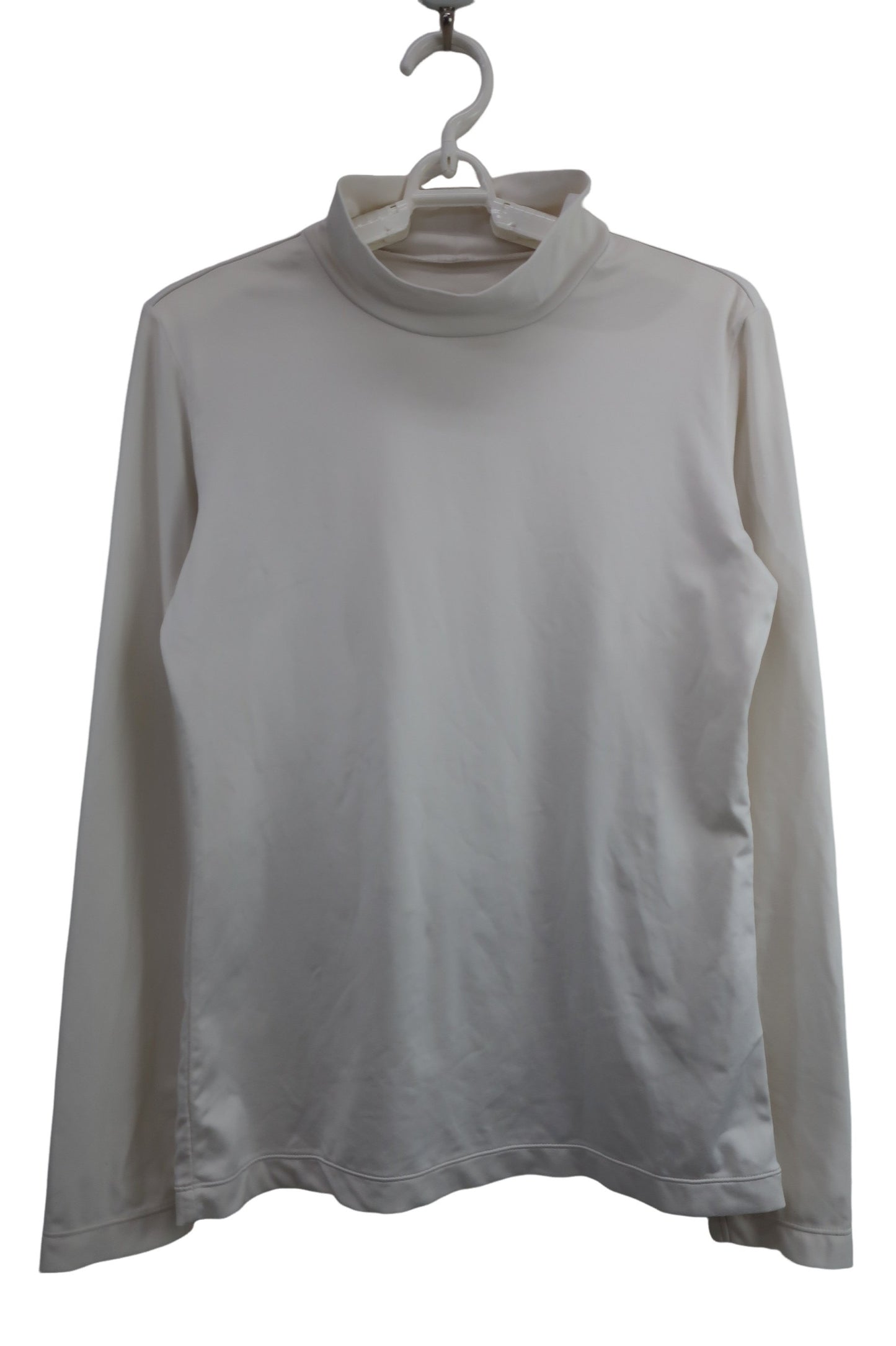 marie claire sport(マリ・クレール・スポーツ) モックネックシャツ 白 レディース L B-1