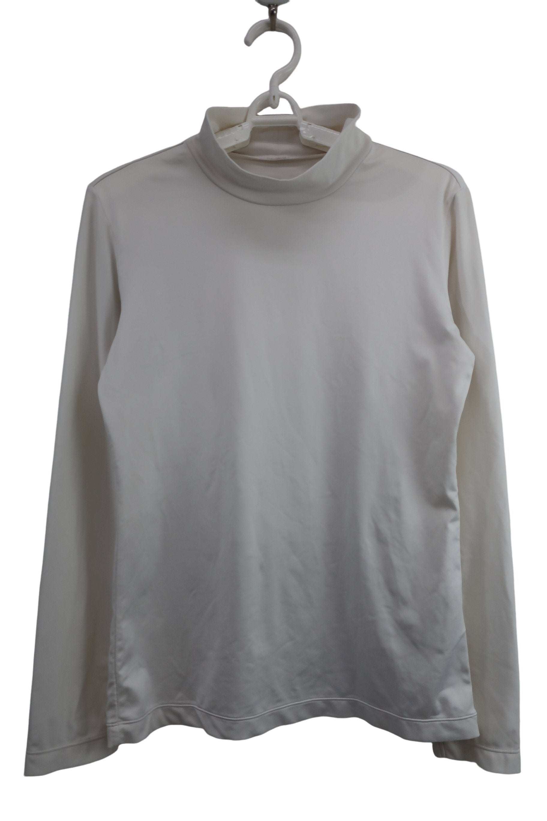 marie claire sport(マリ・クレール・スポーツ) モックネックシャツ 白 レディース L B-1