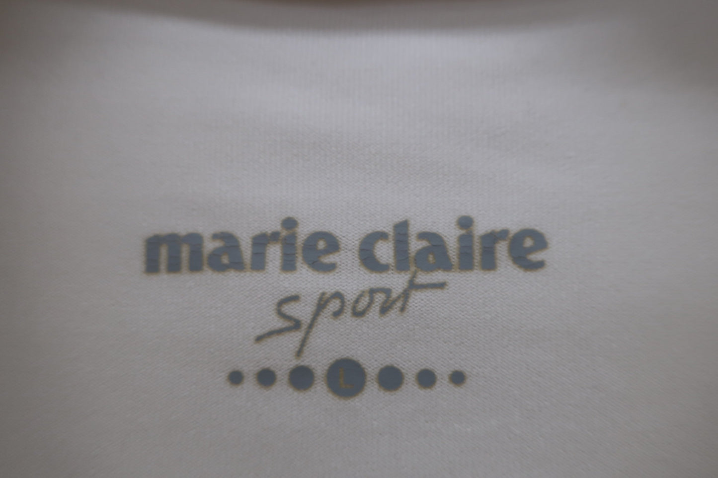 marie claire sport(マリ・クレール・スポーツ) モックネックシャツ 白 レディース L B-2