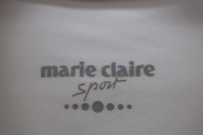 marie claire sport(マリ・クレール・スポーツ) モックネックシャツ 白 レディース L B-2