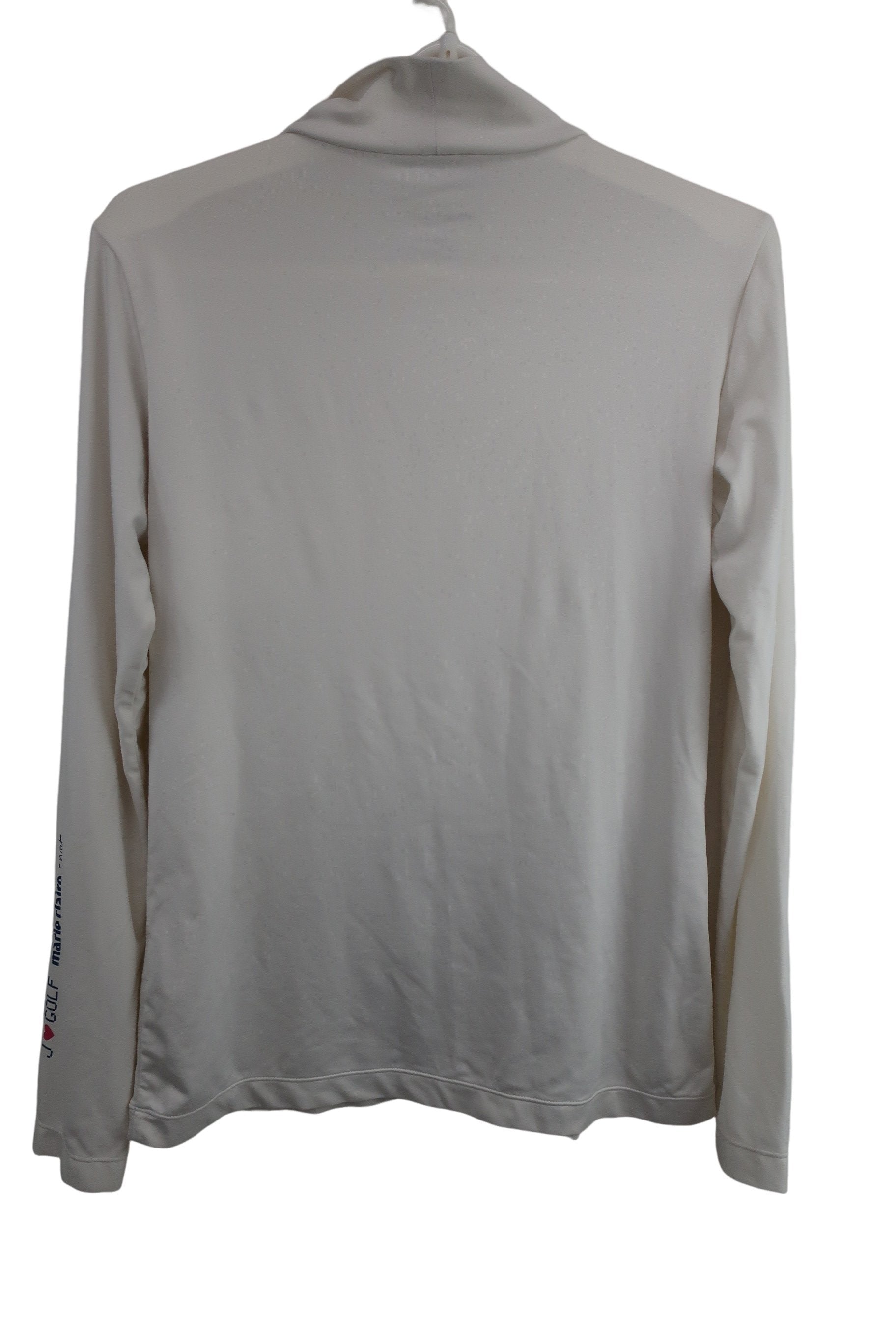 marie claire sport(マリ・クレール・スポーツ) モックネックシャツ 白 レディース L B-7