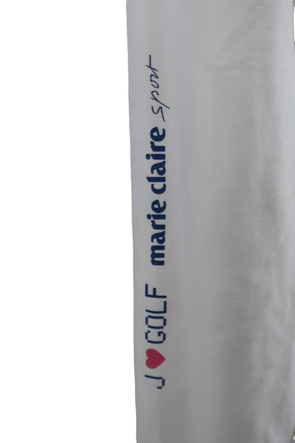 marie claire sport(マリ・クレール・スポーツ) モックネックシャツ 白 レディース L B-8