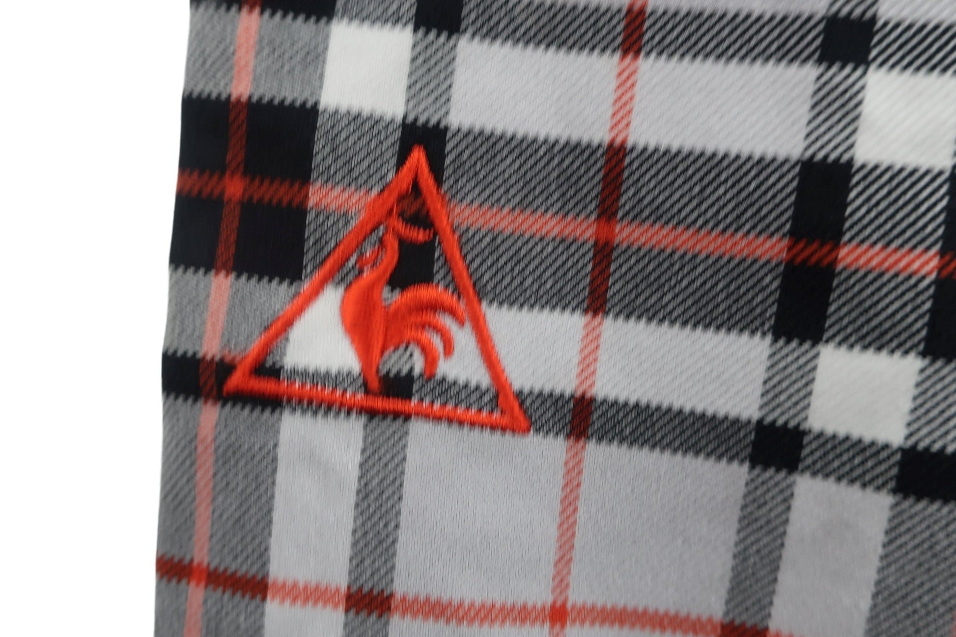 le coq sportif(ルコックスポルティフ) パンツ グレー黒オレンジチェック レディース 7 N-5