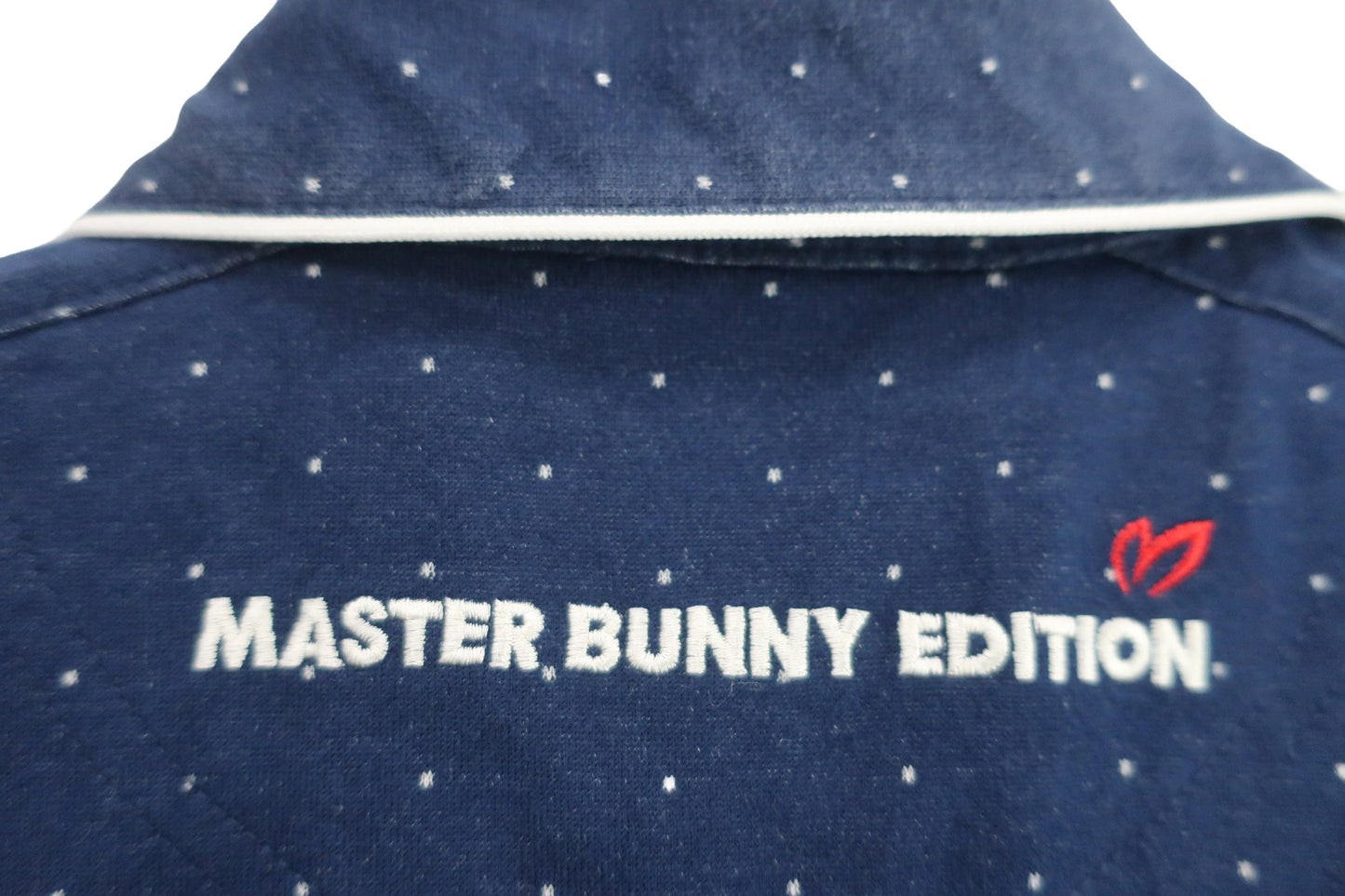 MASTER BUNNY EDITION(マスターバニーエディション) 半袖ポロシャツ ネイビー白ドット レディース 1 B-7