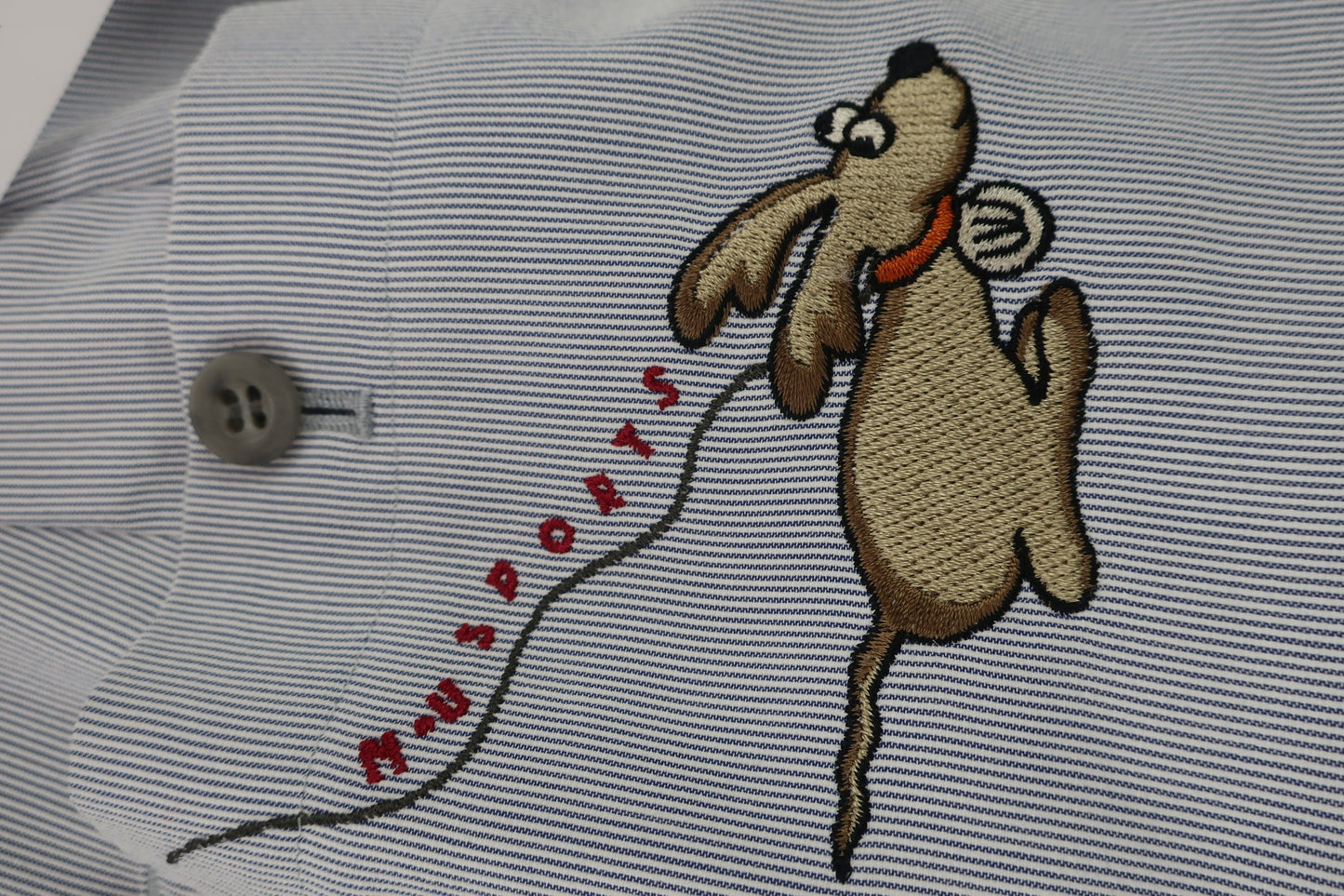 M.U SPORTS(エムユースポーツ) パンツ ネイビーストライプ レディース 42 B-5