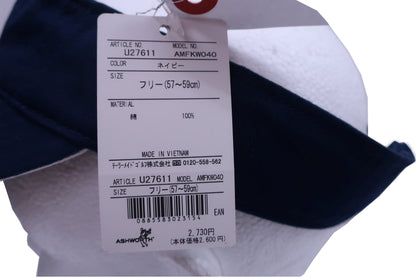 ASHWORTH(アシュワース) サンバイザー ネイビー レディース F(57~59cm) N-3