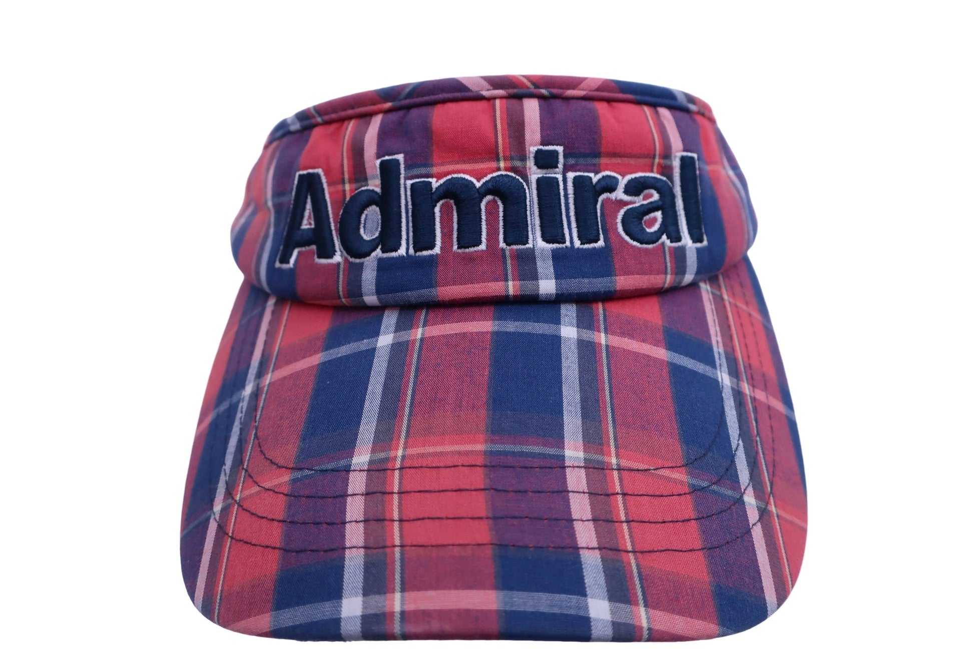 Admiral(アドミラル) サンバイザー 赤青チェック レディース F(58cm) B-1