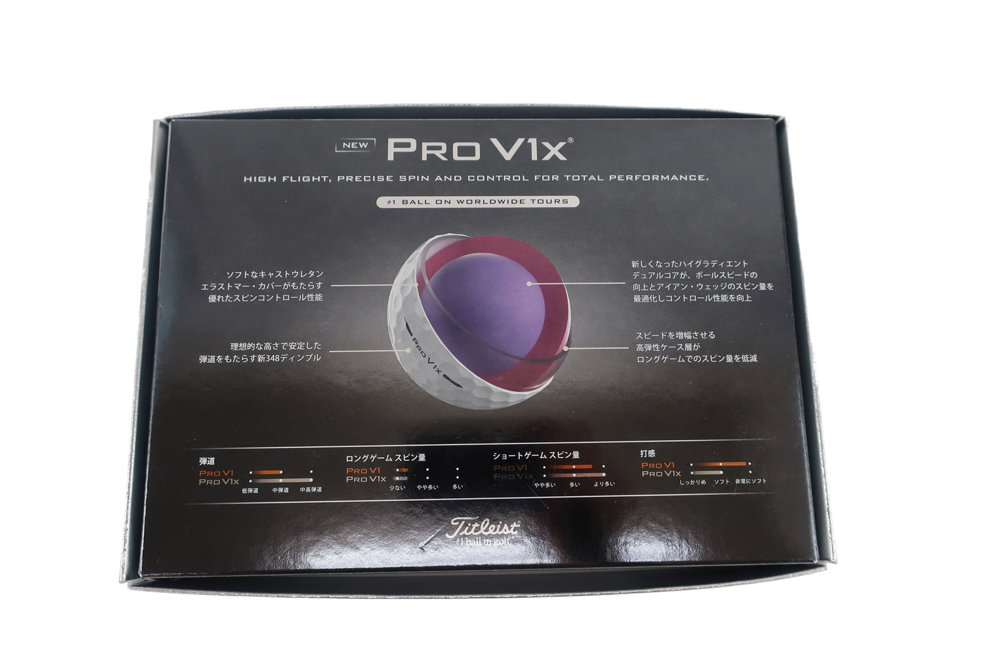 Titleist(タイトリスト) ゴルフボール 白 1ダース PRO V1x 2025年モデル N-3