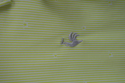 le coq sportif(ルコックスポルティフ) ポロシャツ 黄色白ストライプ メンズ M A-2