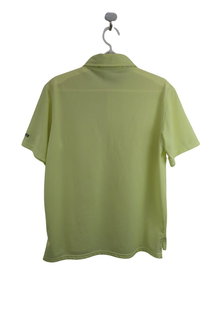 le coq sportif(ルコックスポルティフ) ポロシャツ 黄色白ストライプ メンズ M A-6