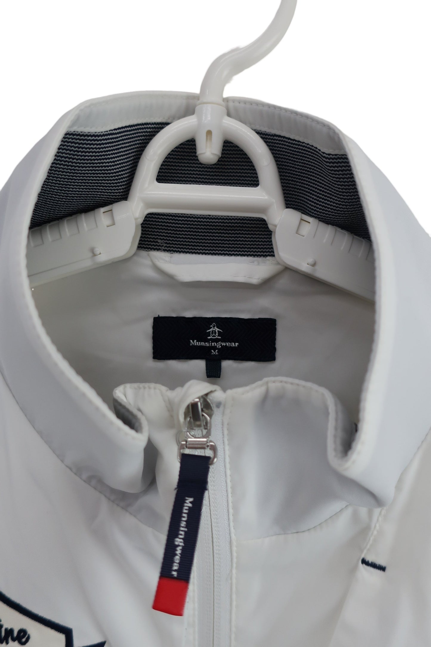 Munsingwear(マンシングウェア) ナイロンブルゾン 白 メンズ M A-3