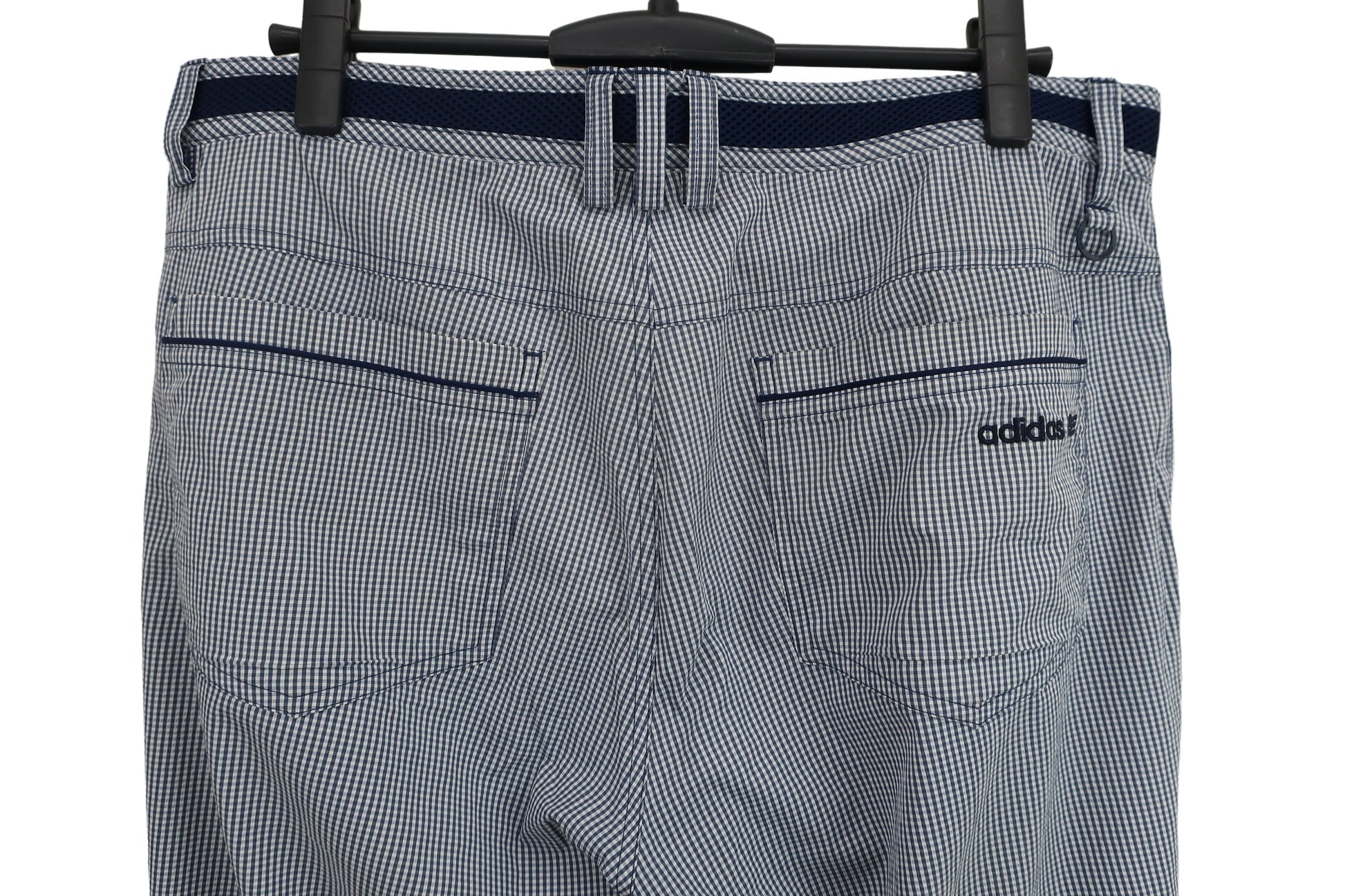 adidas(アディダス) パンツ 青チェック メンズ 91 A-6